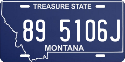 MT license plate 895106J