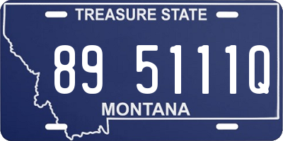 MT license plate 895111Q