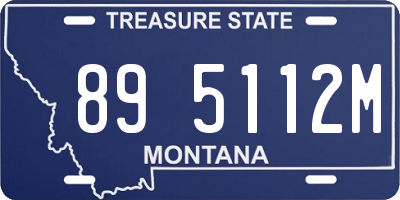 MT license plate 895112M