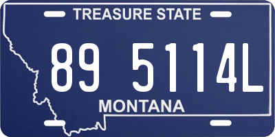 MT license plate 895114L