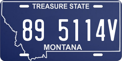 MT license plate 895114V