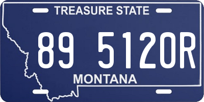 MT license plate 895120R