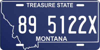 MT license plate 895122X