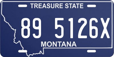 MT license plate 895126X