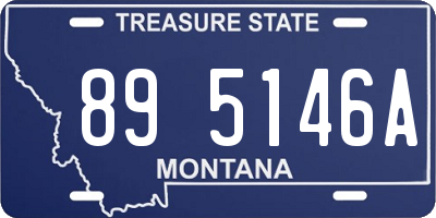 MT license plate 895146A