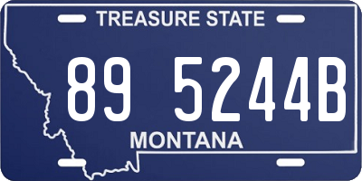 MT license plate 895244B