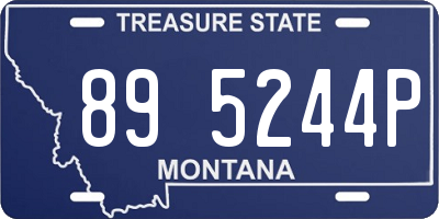 MT license plate 895244P
