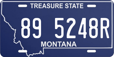 MT license plate 895248R