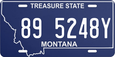 MT license plate 895248Y