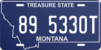 MT license plate 895330T
