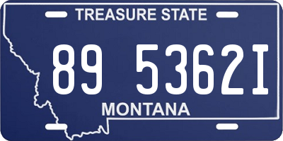 MT license plate 895362I