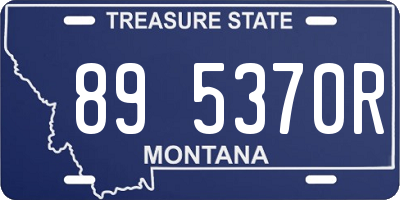 MT license plate 895370R