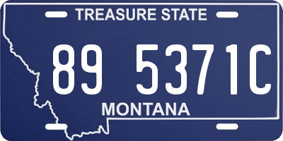MT license plate 895371C