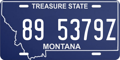 MT license plate 895379Z