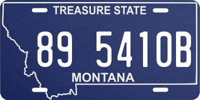 MT license plate 895410B
