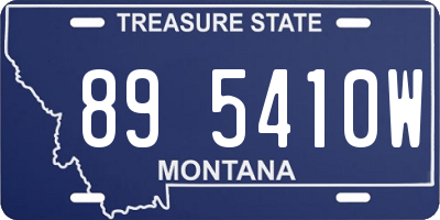 MT license plate 895410W