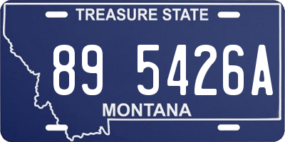 MT license plate 895426A