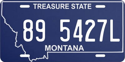 MT license plate 895427L