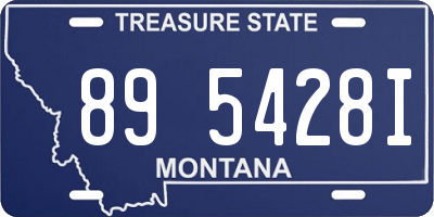 MT license plate 895428I