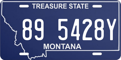 MT license plate 895428Y