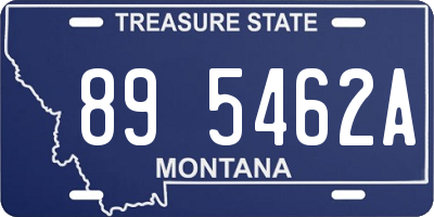 MT license plate 895462A