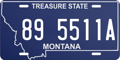 MT license plate 895511A