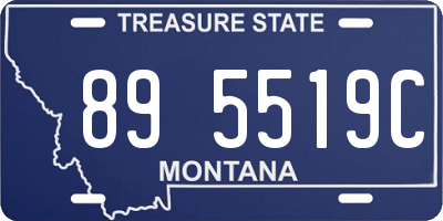 MT license plate 895519C