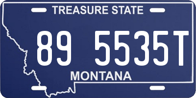 MT license plate 895535T