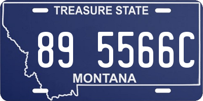 MT license plate 895566C