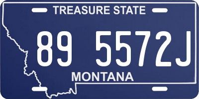 MT license plate 895572J