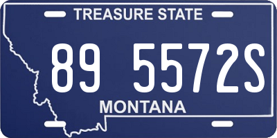 MT license plate 895572S
