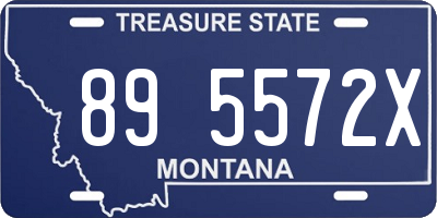 MT license plate 895572X