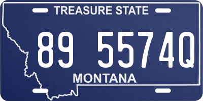 MT license plate 895574Q