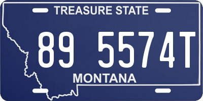 MT license plate 895574T