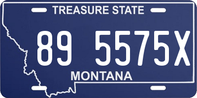 MT license plate 895575X