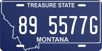 MT license plate 895577G