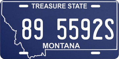 MT license plate 895592S