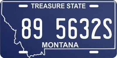 MT license plate 895632S