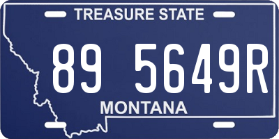 MT license plate 895649R