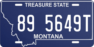 MT license plate 895649T