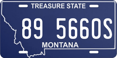 MT license plate 895660S