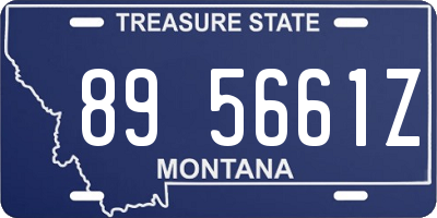 MT license plate 895661Z