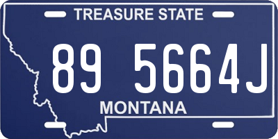 MT license plate 895664J
