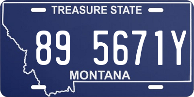 MT license plate 895671Y