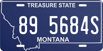 MT license plate 895684S