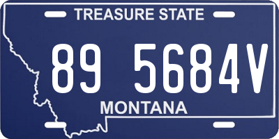 MT license plate 895684V