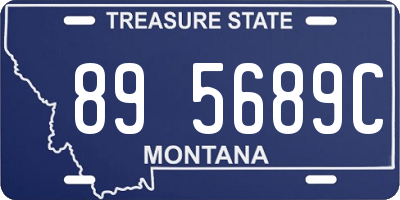 MT license plate 895689C