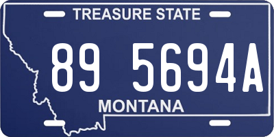 MT license plate 895694A