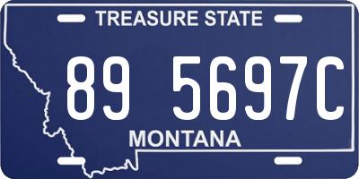 MT license plate 895697C