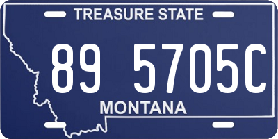 MT license plate 895705C